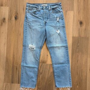 Levi’s Wedgie Straight Distressed Jeans